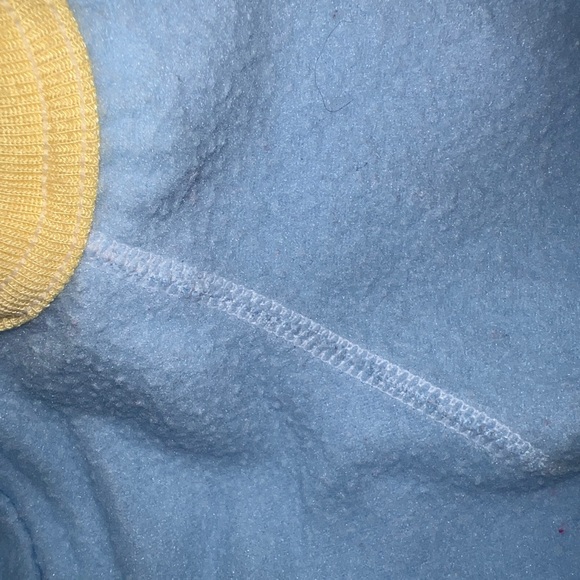 Vintage Gerber Blue Footie Pajamas Zip Up Sleep Outfit With Feet 0/6M - Picture 4 of 8